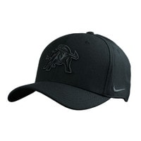Aggie Bull Nike Fitted Cap All Black Monochrome